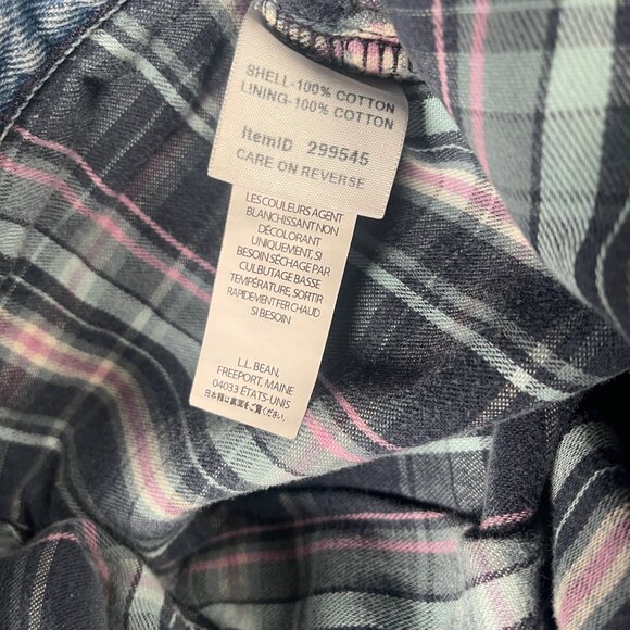 L.L. Bean Womens Medium Original Fit Jeans Flannel Lined Blue Comfortable Warm - Picture 6 of 12